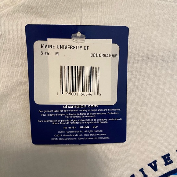 University of Maine Black Bears T Shirt by Champion - Picture 4 of 6